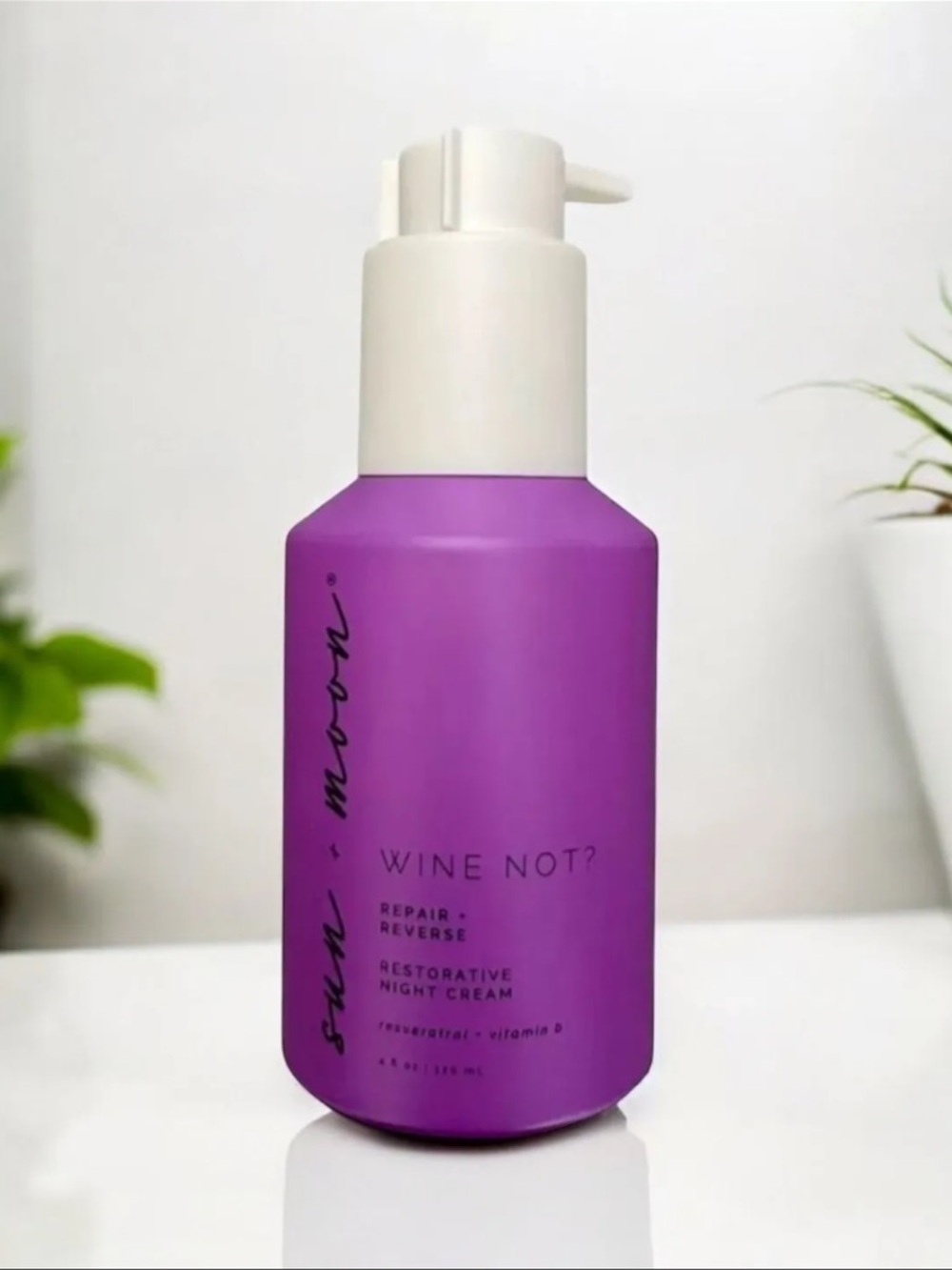 Sun + Moon Wine Not? restorative night cream - 4 Fl oz/120ml